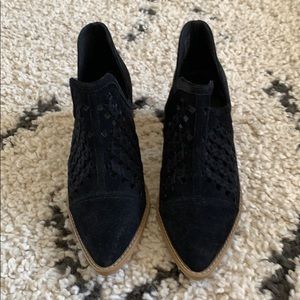 BP black booties. Never worn. Sz 7